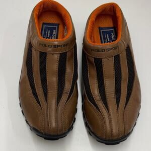Polo Sport by Ralph Lauren Brown and Black Sneakers Mules Size 7B